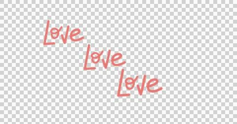 Digital image of multiple love text banner floating against black background Stock Illustration