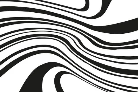 Digital image with a psychedelic stripes. Vector illustration   Stock Illustration