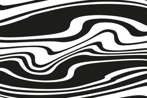 Digital image with a psychedelic stripes. Vector illustration   Illustrazione stock