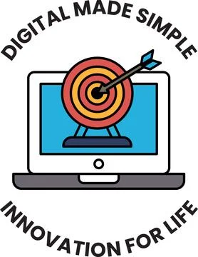 A digital image of a target with a red arrow pointing to it Stock Illustration