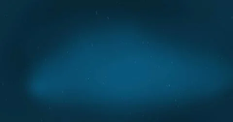 Digital image of white particles falling against blue background Stock Illustration