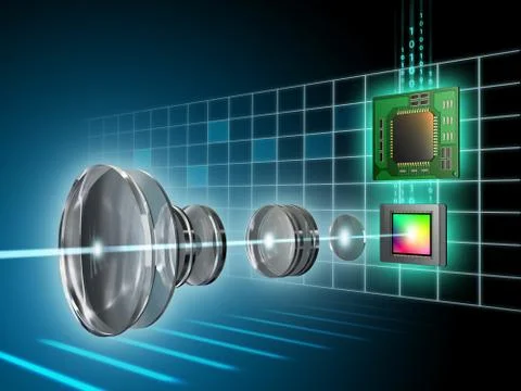 Digital imaging Illustrazione stock