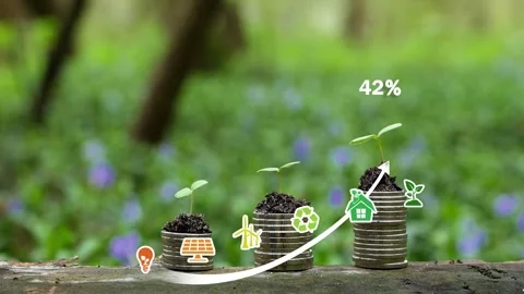 Digital infographic of CO2 level gauge percentage drop down to 0. Net Zero E Stock Footage 304884809