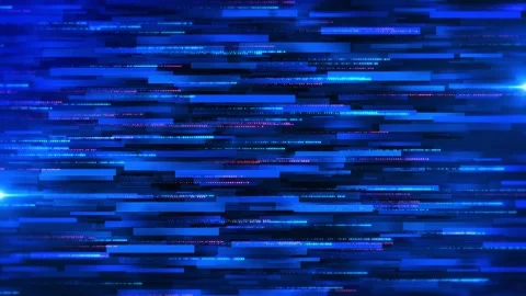 Digital information, code flow, information security technology ai internet of t Stock Footage 341894537
