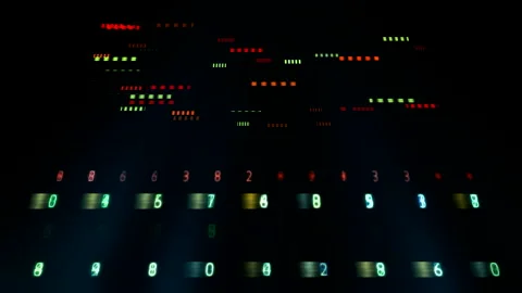 Digital information. Data processing. Application software Stock Footage 171117680