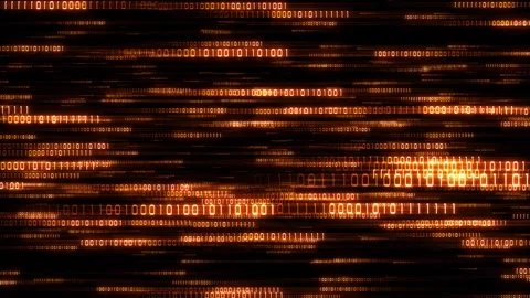 Digital Information Flow and Predictive Intel Software Background Stock Footage 335546836