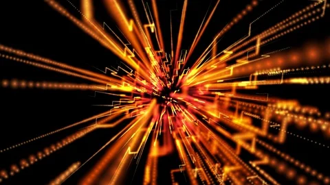 Digital information flows through network background animation Stock Footage 119981061