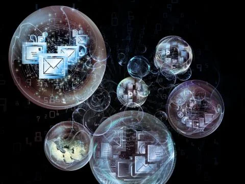 Digital Information 库存插图