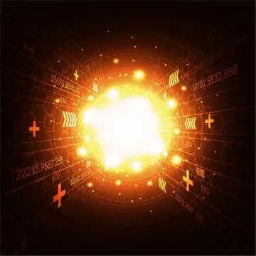 The digital information. Stock Illustration