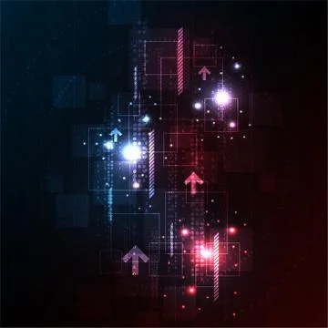 Digital information in the Internet. Stock-Illustration