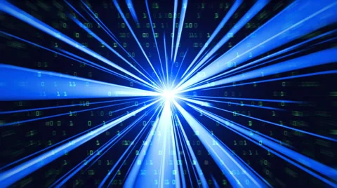 Digital information moves through the Internet Stock Footage 46606081