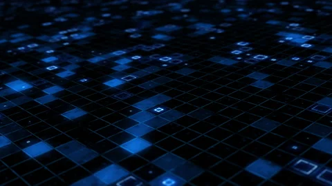 Digital information nodes of global connections in futuristic technology Stock Footage 160998476