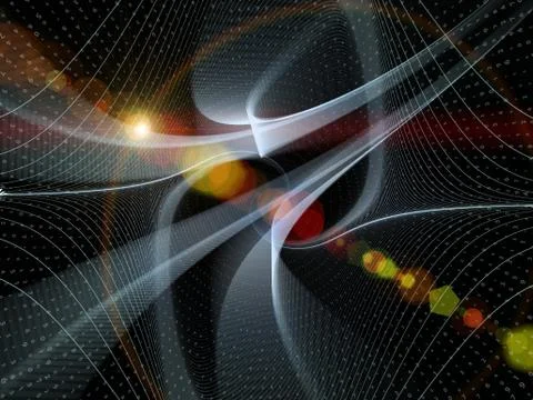 Digital Information Stream Illustrazione stock