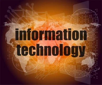 Digital information technology concept background Stock Illustration