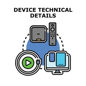 Digital information technology configuring devices and electronics systems Stock Illustration