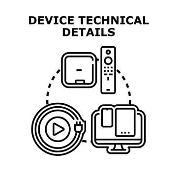 Digital information technology configuring devices and electronics systems Stock Illustration