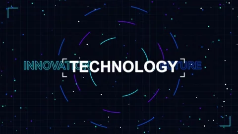Digital innovation and future technology abstract motion background Stockbeeldmateriaal 346966106