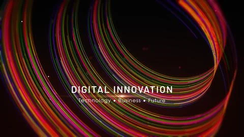 Digital Innovation Technology Business Future Strategy Growth Transformatio.. Stock Illustration