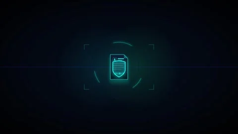 Digital insurance claim approval process animation with shield security ver.. 库存影片 344852204
