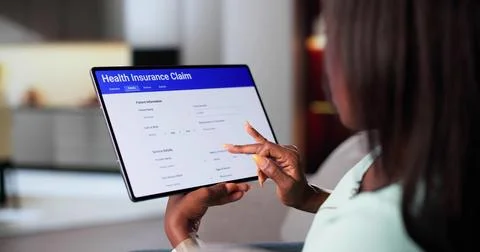 Digital Insurance Claim Form: Simplifying Legal Coverage Process Online Today Stock Photos