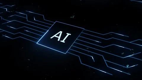Digital Intellect: Glowing AI Circuit 스톡 동영상 339269098