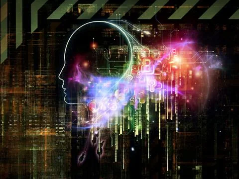 Digital Intelligence Illustrazione stock