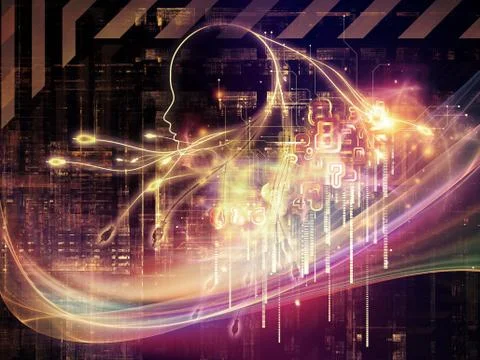 Digital Intelligence 스톡 일러스트