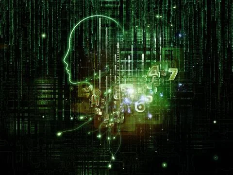 Digital Intelligence Stock Illustration