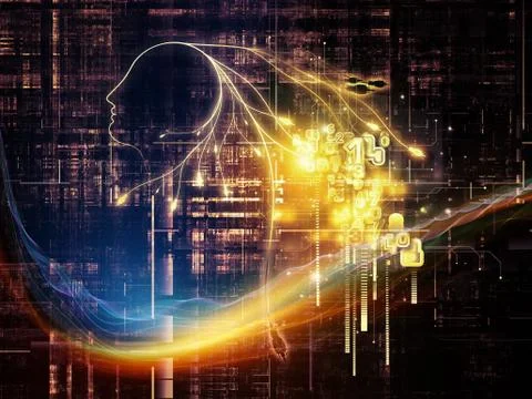 Digital Intelligence Stock Illustration