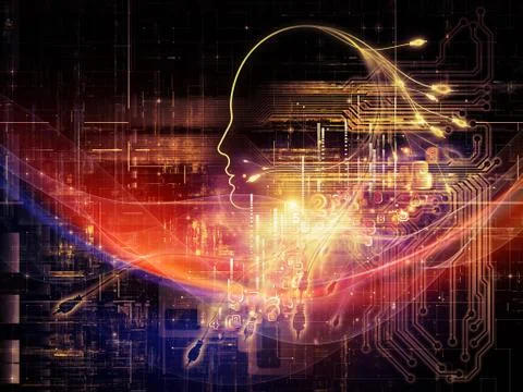 Digital Intelligence 스톡 일러스트