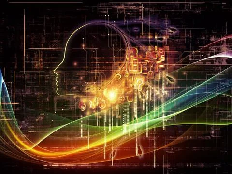 Digital Intelligence Stock Illustration