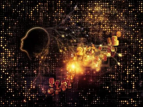 Digital Intelligence Illustrazione stock