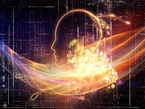 Digital Intelligence 스톡 일러스트