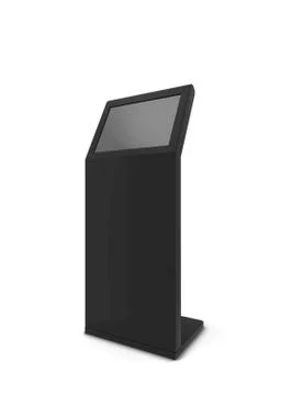 Digital interactive kiosk Stock Illustration