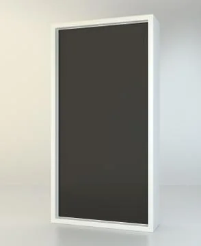 Digital interactive kiosk. LCD high defintion digital signage. 3d illustration. Stock Illustration