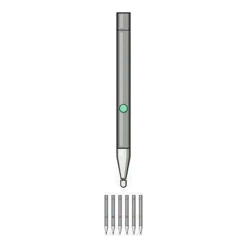 Digital interactive whiteboard pen cartoon vector graphic Stock Illustration