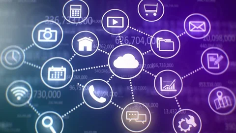 Digital Interface animation Stock Footage 81138404