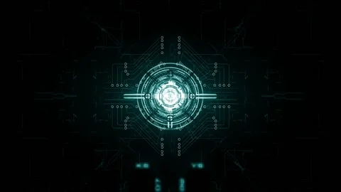 Digital interface of artificial intelligence 스톡 동영상 153020167