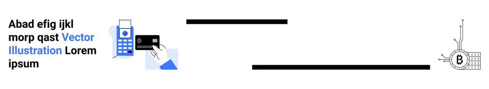 Digital Interface with Calculator, Hand, and Antenna Symbol Design 库存插图