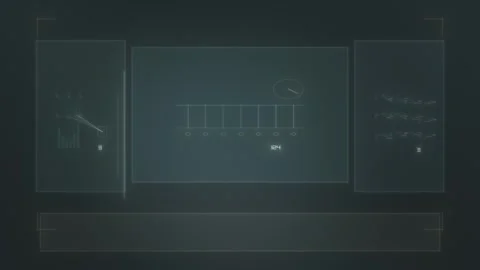 Digital interface design for modern technology layout and Stock Footage 339324926