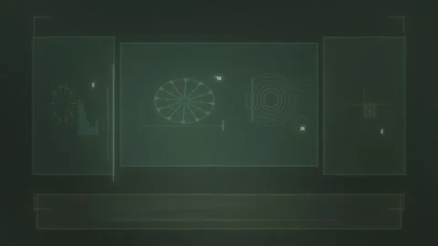 A digital interface featuring several graphs and data Stock Footage 339324134