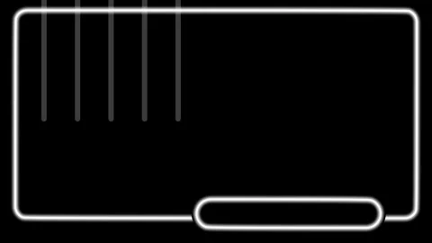 Digital interface frame lines on a black background for hud panel media Stock Footage 339113209