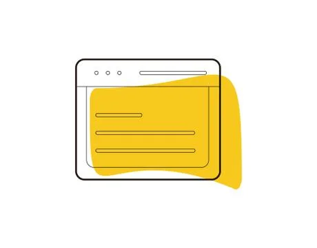 Digital Interface Icon on white background in vector illustration Stock Illustration