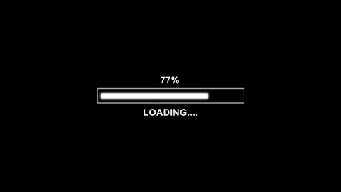 Digital interface with loading progress bar. Digital interface showing perc.. Stock Footage 337021156