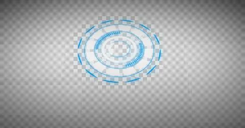 Digital interface with microprocessor connections and data processing against Illustrazione stock