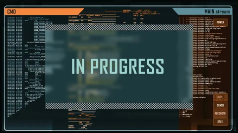 Digital interface screen (intro + loopable part) Stock Footage 32226112