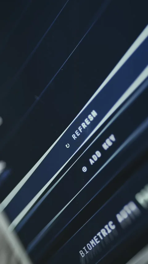 Digital interface showing user selecting the Refresh button Stock Footage 335493864