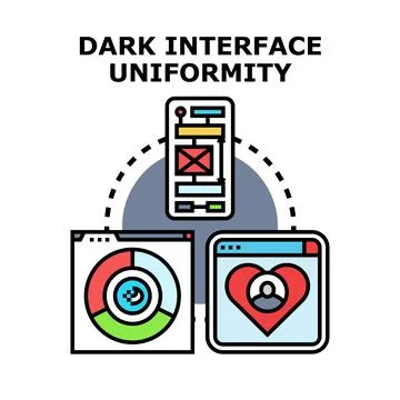 Digital interface uniformity across multiple devices and platforms Illustrazione stock