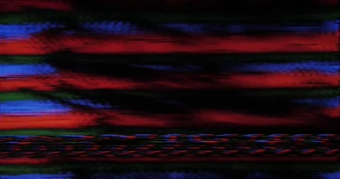 Digital Interference Glitch with Color Artifacts Stock Footage 319865493
