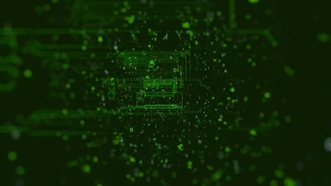 Digital internet of Things concept. Future technology network for business and Stock Footage 111824456